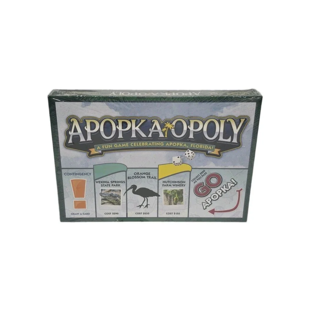 Apopka Opoly Monopoly-Style Board Game Trading Game Celebrating Apopka, Florida